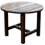 Круглый деревянный стол в беседку (под старину)
