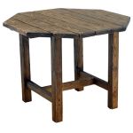 Восьмигранный деревянный стол в беседку (под старину)